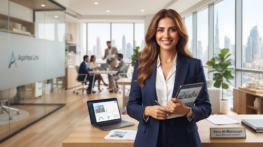 Modern real estate agent